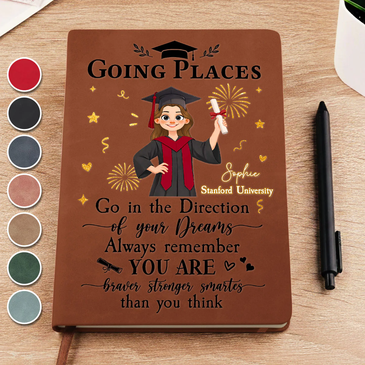 Journey Complete - Personalized Custom Leather Journal
