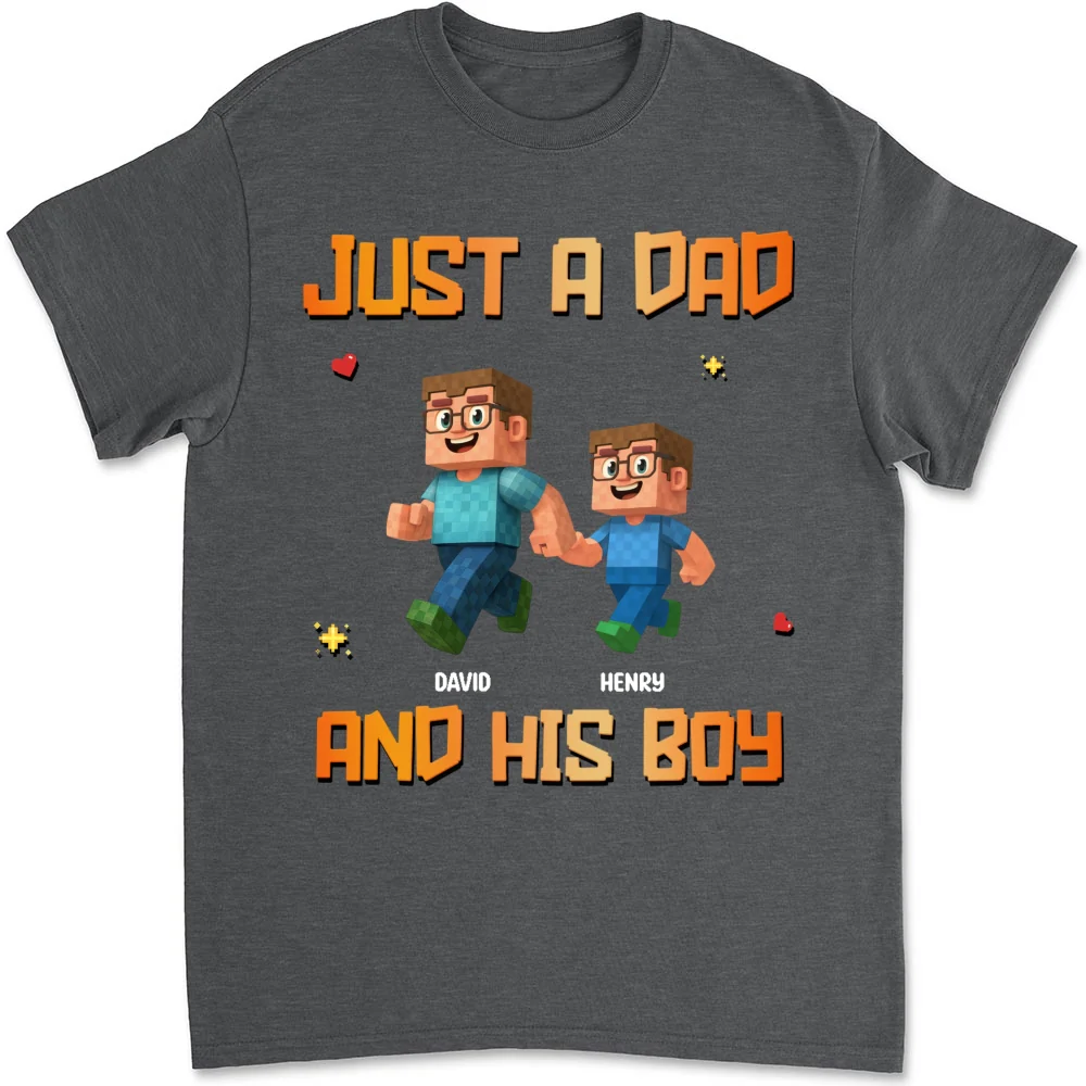 Just A Dad - Personalized Custom Shirt - Image 11