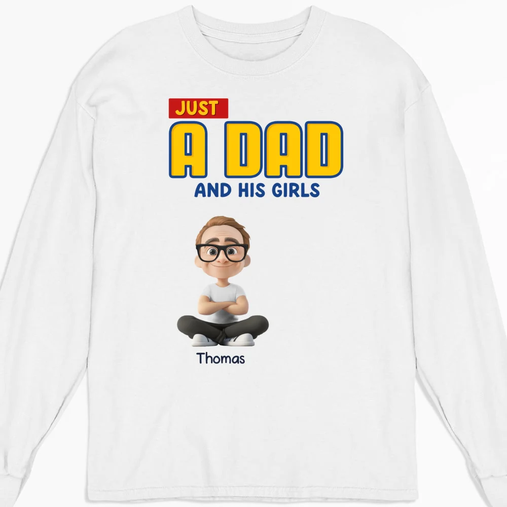 Just A Dad - Personalized Custom Shirt - Image 10