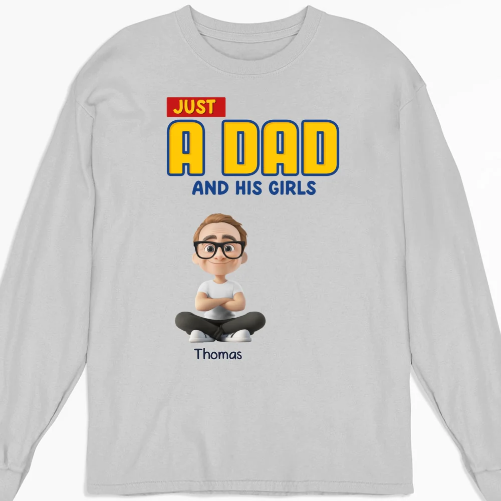 Just A Dad - Personalized Custom Shirt - Image 11