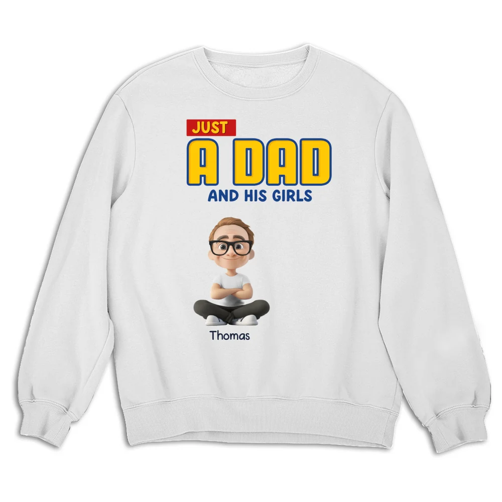 Just A Dad - Personalized Custom Shirt - Image 13