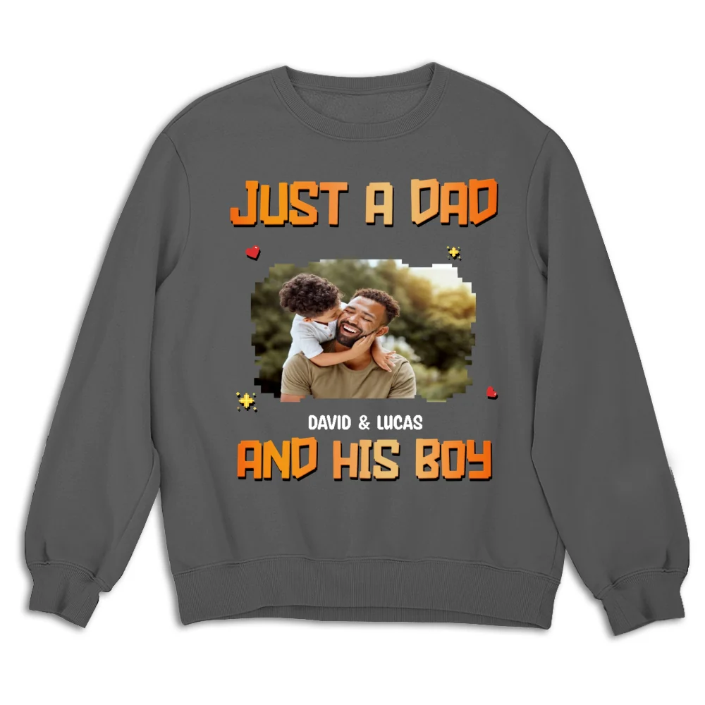 Just A Dad Photo - Personalized Custom Shirt - Image 13