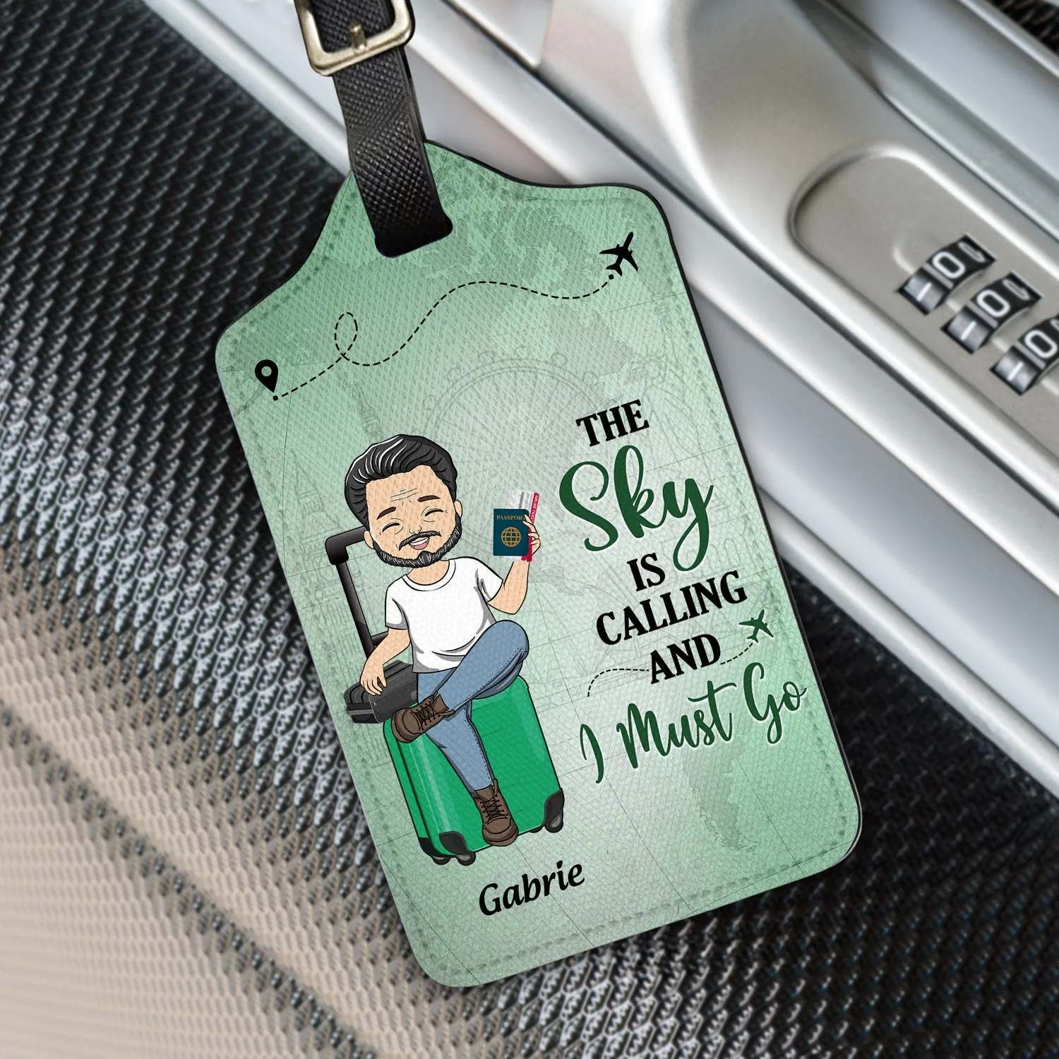 Just A Girl Boy Who Loves Traveling - Gift For Traveling Lovers - Personalized Luggage Tag - Image 3