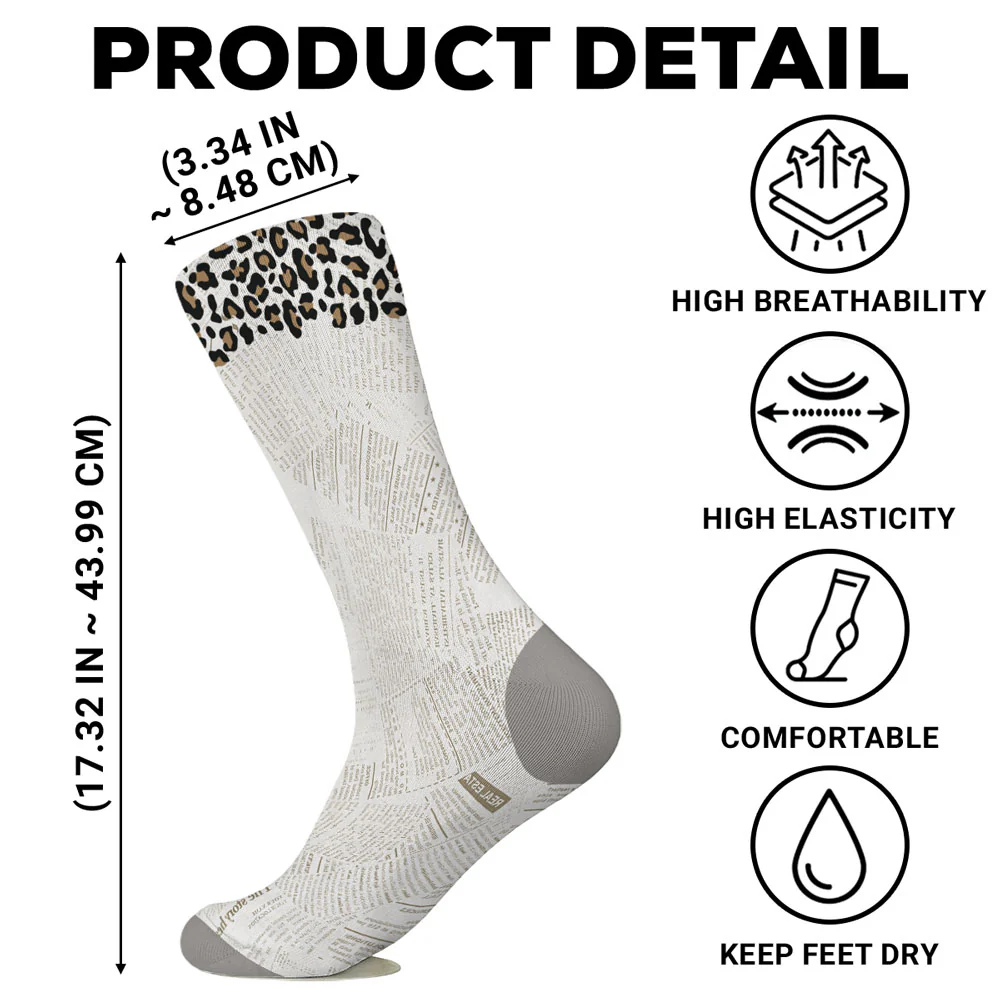 Just A Girl Loves Books - Personalized Custom Crew Socks - Image 7