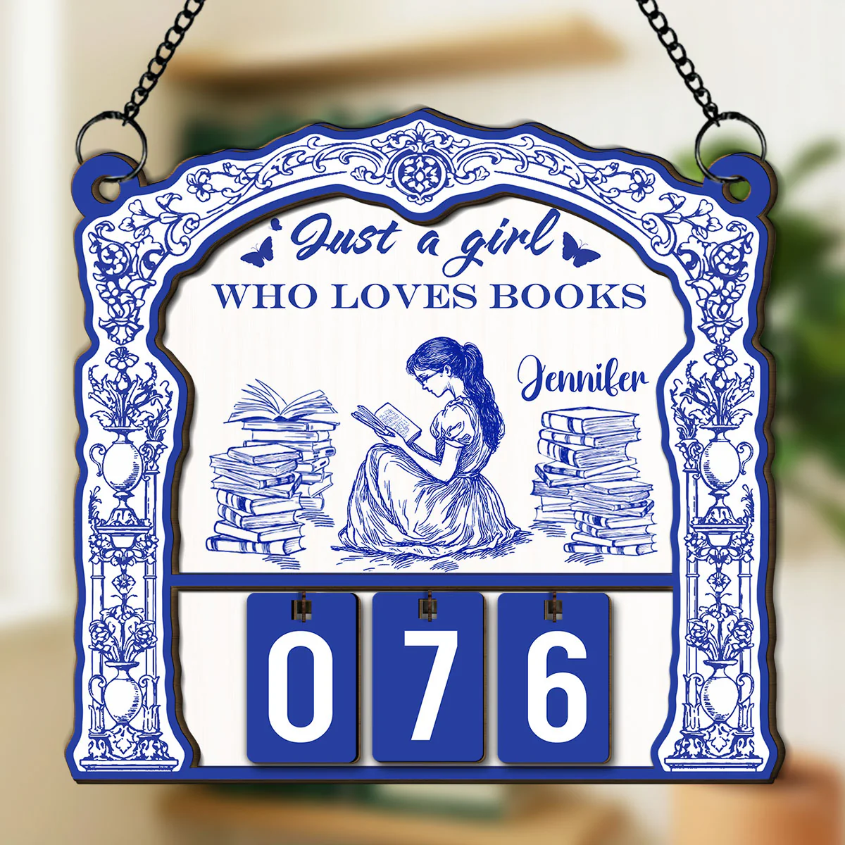 Just A Girl Who Loves s - Personalized Custom Tracker Sign