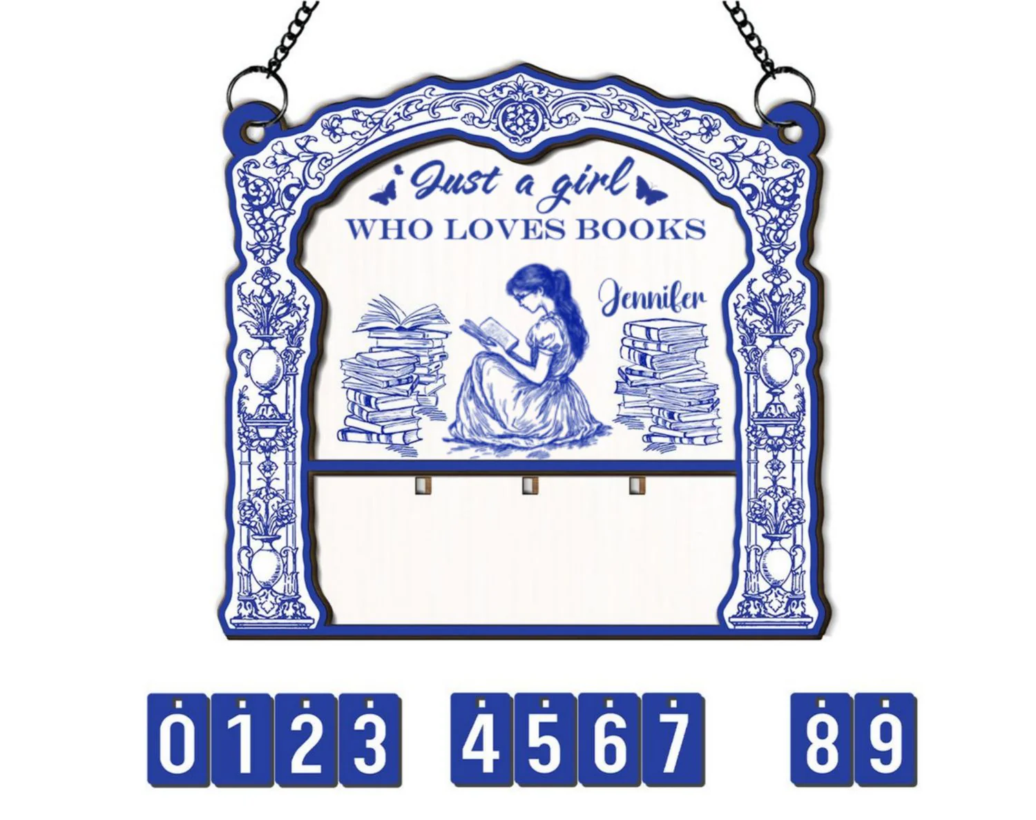 Just A Girl Who Loves s - Personalized Custom Tracker Sign - Image 6