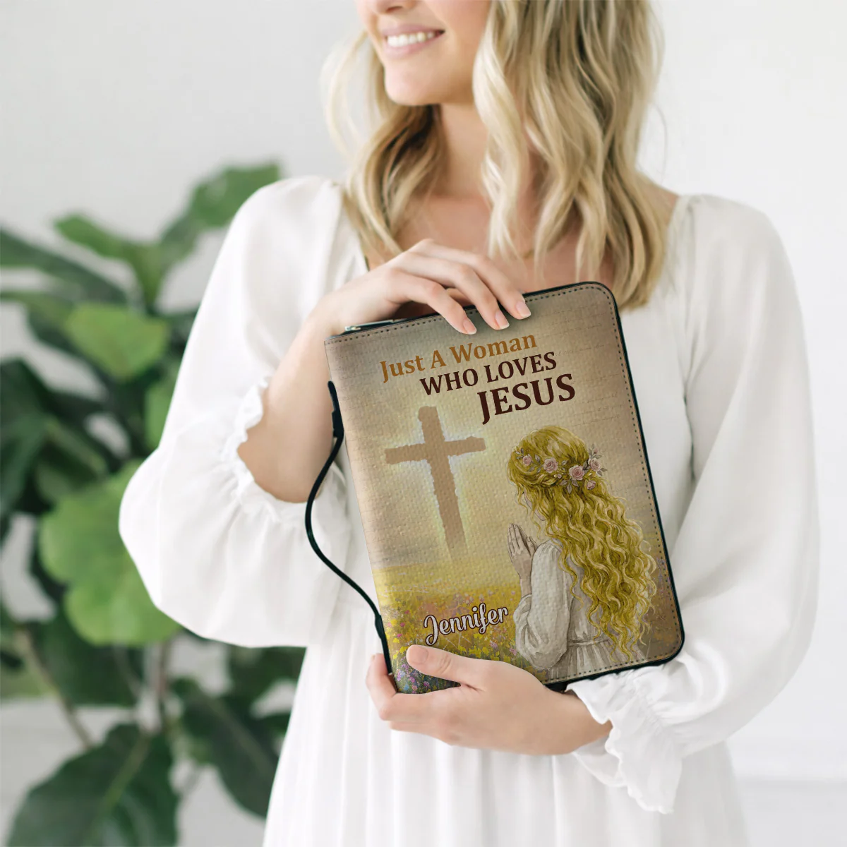 Just A Woman - Personalized Custom Bible Cover - Image 2