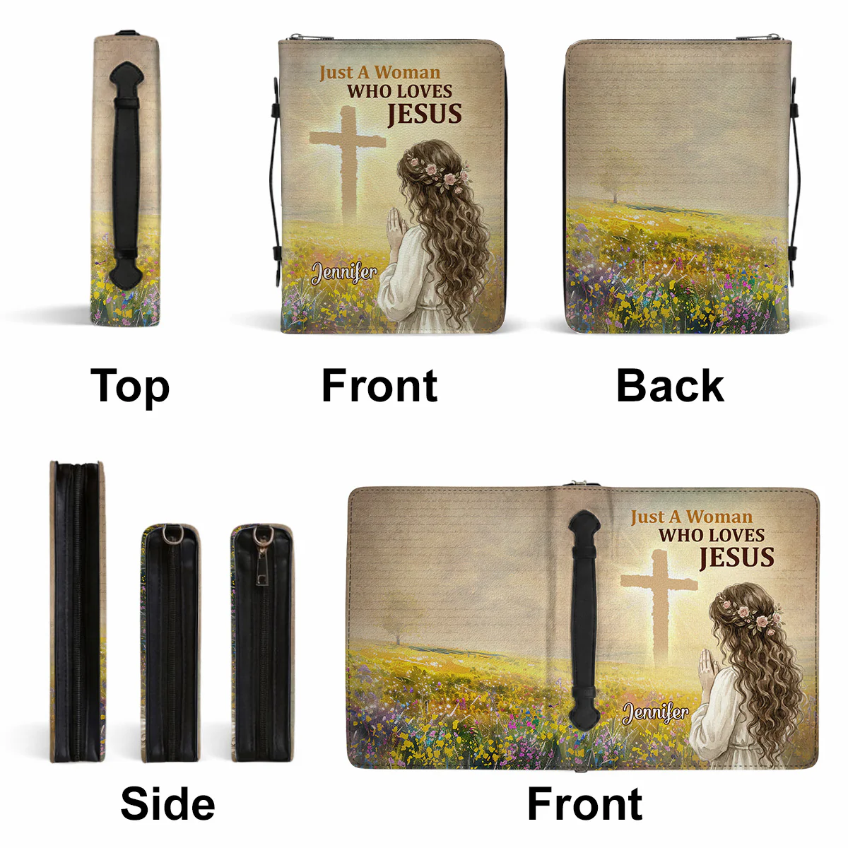 Just A Woman - Personalized Custom Bible Cover - Image 5