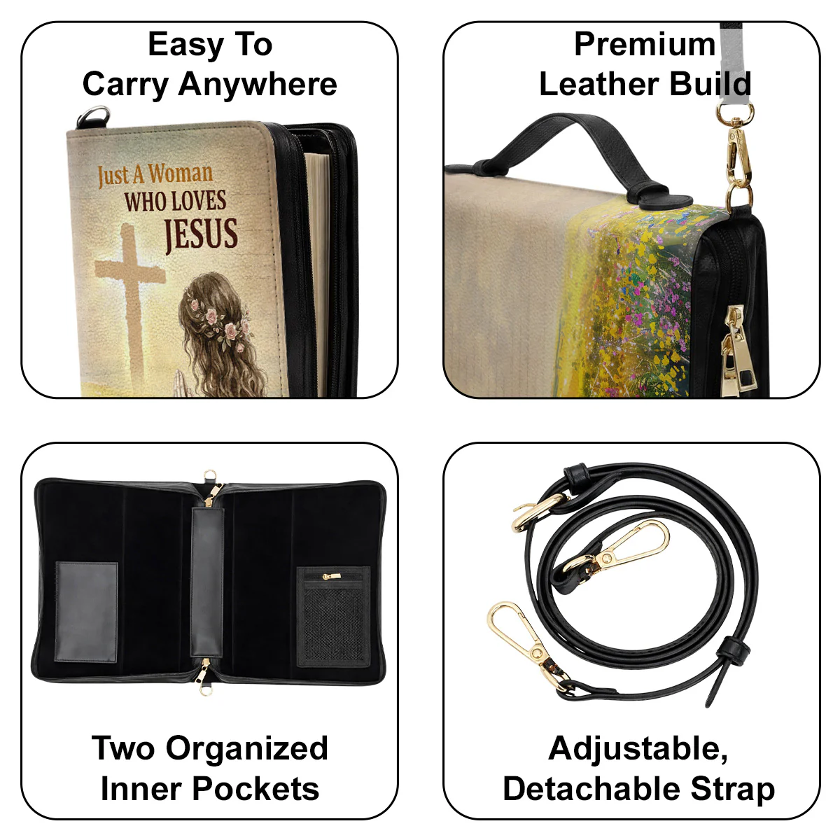 Just A Woman - Personalized Custom Bible Cover - Image 6