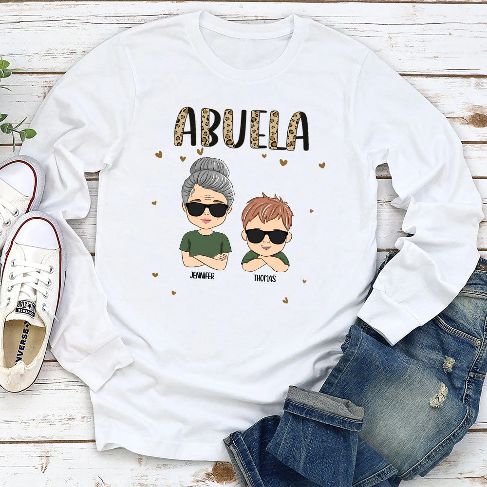 Just Call Me Grandma - Personalized Custom Long Sleeve T-shirt - Image 2