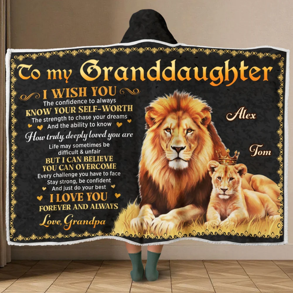 Just Do Your Best - Personalized Custom Hooded Blanket - Image 6