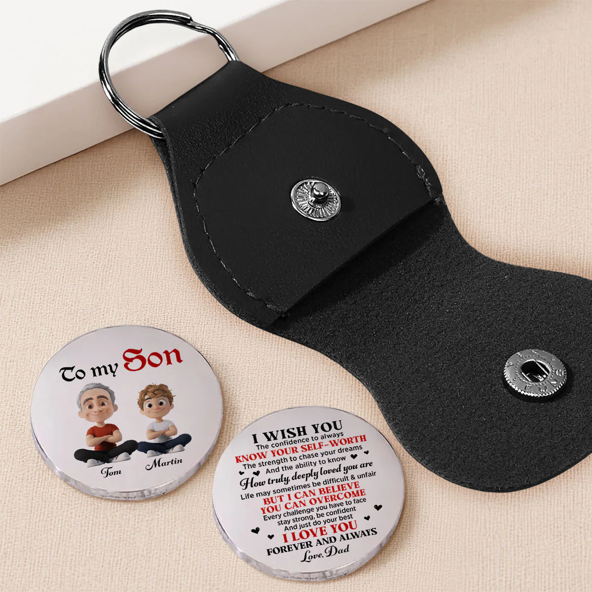 Just Do Your Best - Personalized Custom Pocket Hug - Image 2