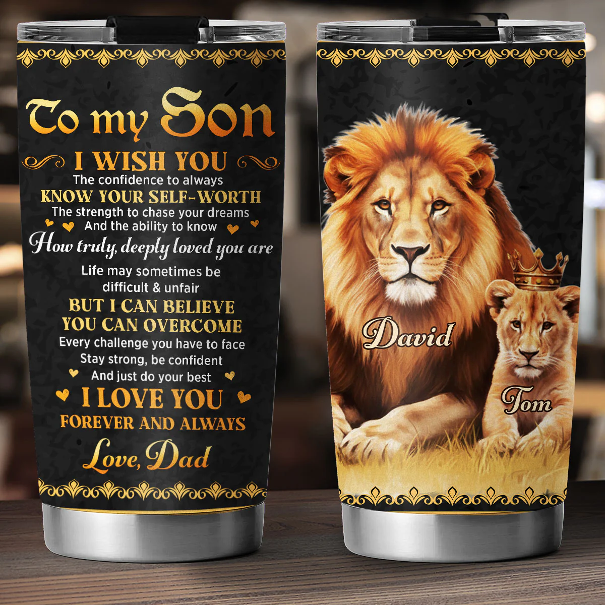 Just Do Your Best - Personalized Custom Tumbler - Image 3