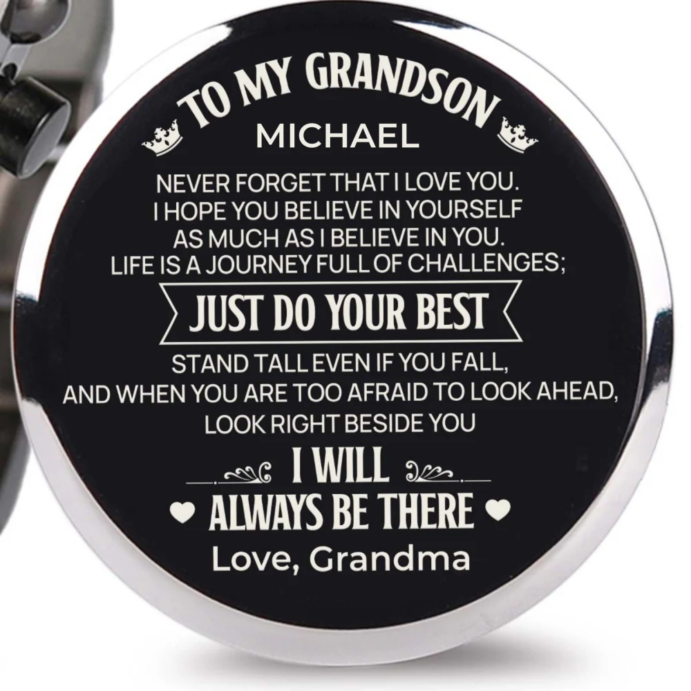 Just Do Your Best - Personalized Engraved Wooden Watches GQ026 - Image 6