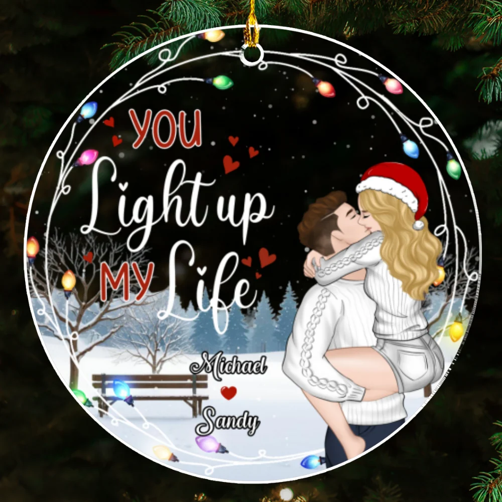 Just For U - Personalized Custom Acrylic Ornament - Image 5
