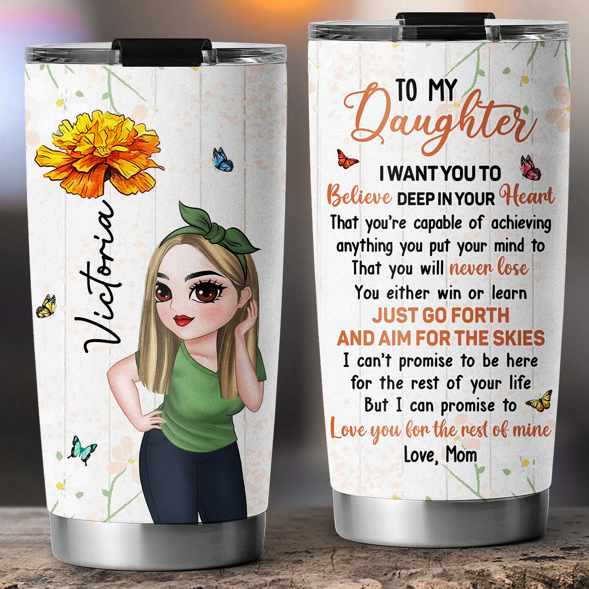 Just Go Forth - Personalized Custom Tumbler - Image 3