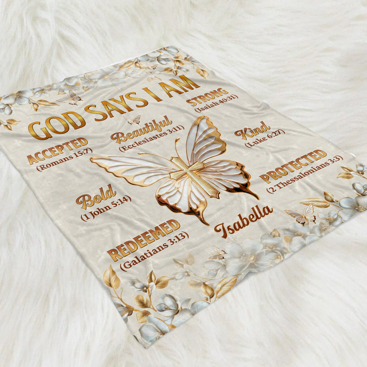 Just I Am - Personalized Custom Fleece Blanket - Image 2
