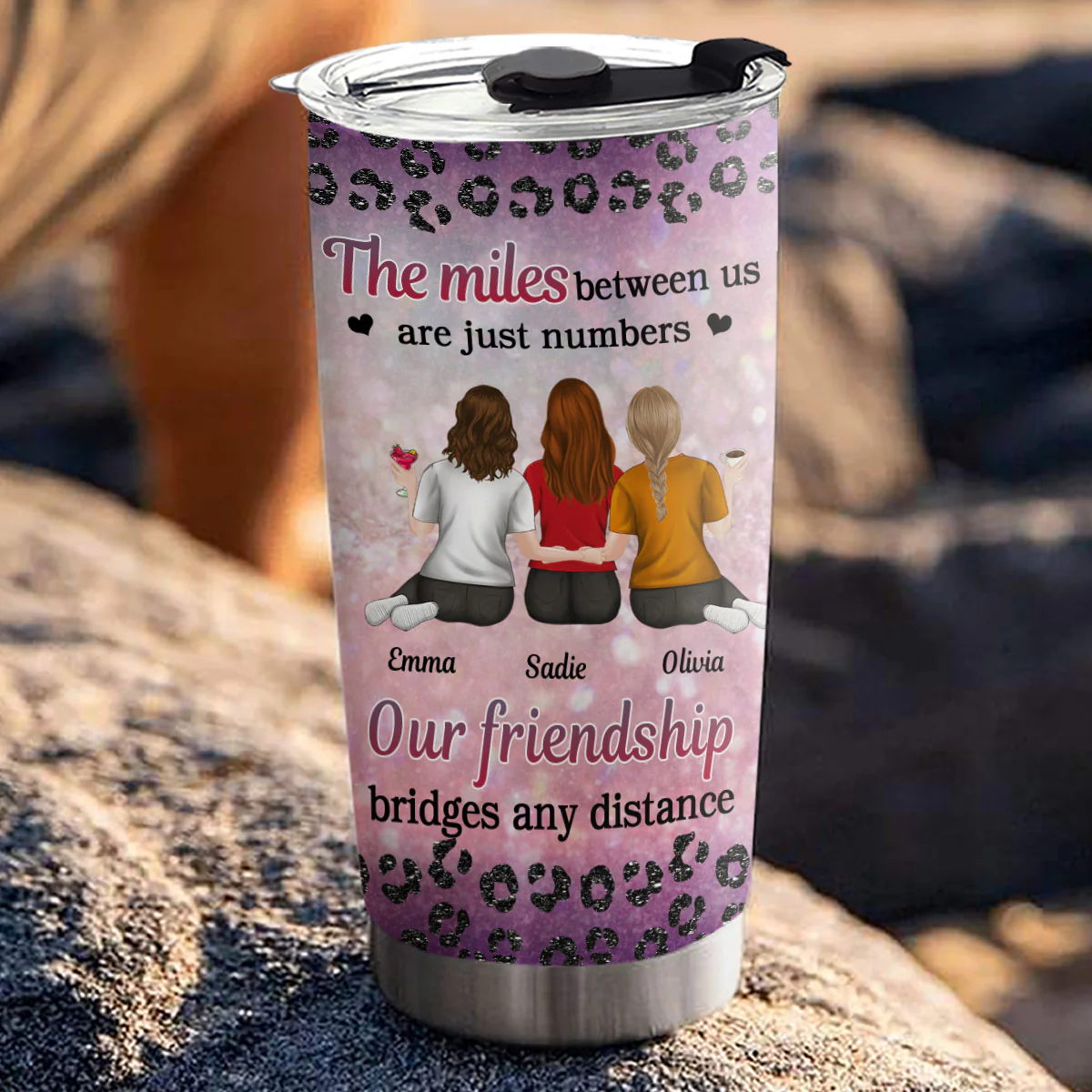 Just Numbers Friend Bestie - Personalized Custom Tumbler - Image 3
