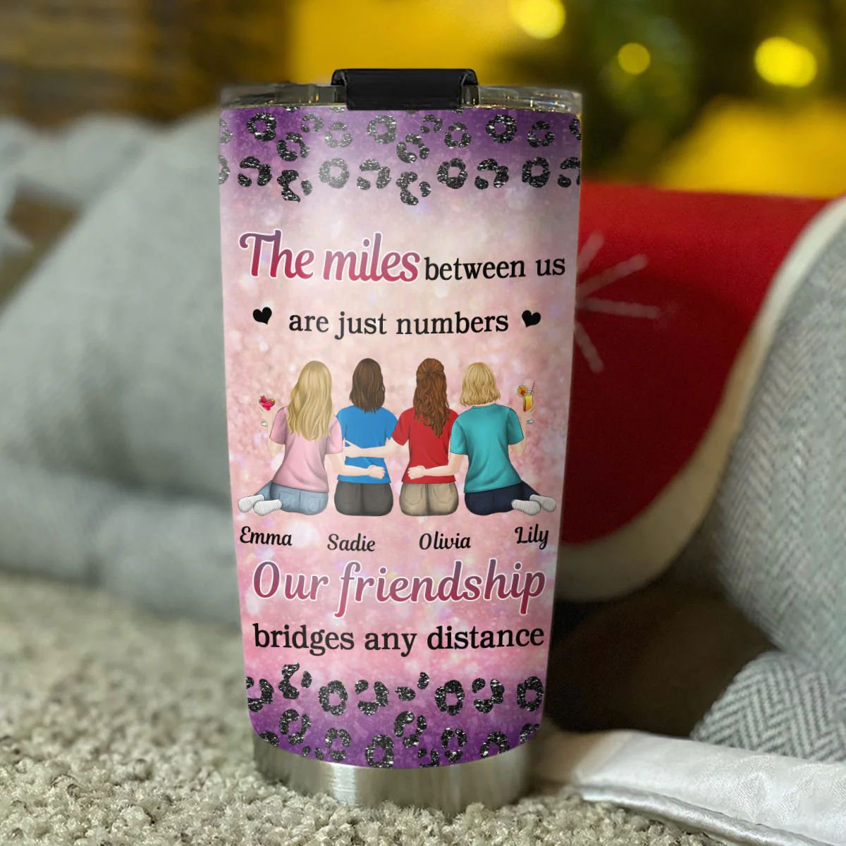 Just Numbers Friend Bestie - Personalized Custom Tumbler - Image 4