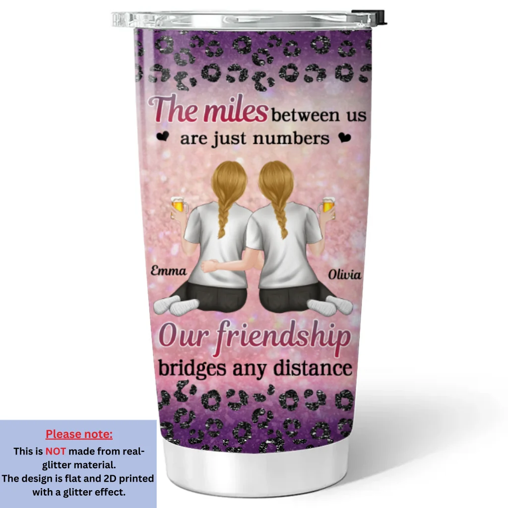 Just Numbers Friend Bestie - Personalized Custom Tumbler - Image 5