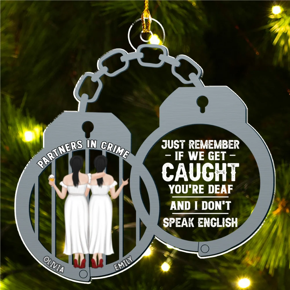 Just Remember Bestie - Personalized Custom Acrylic Ornament - Image 5