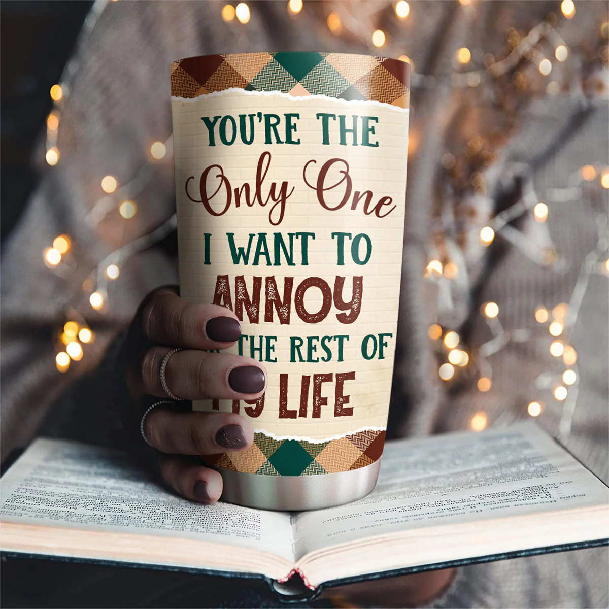 Just Want To Annoy You - Personalized Custom Tumbler - Image 2