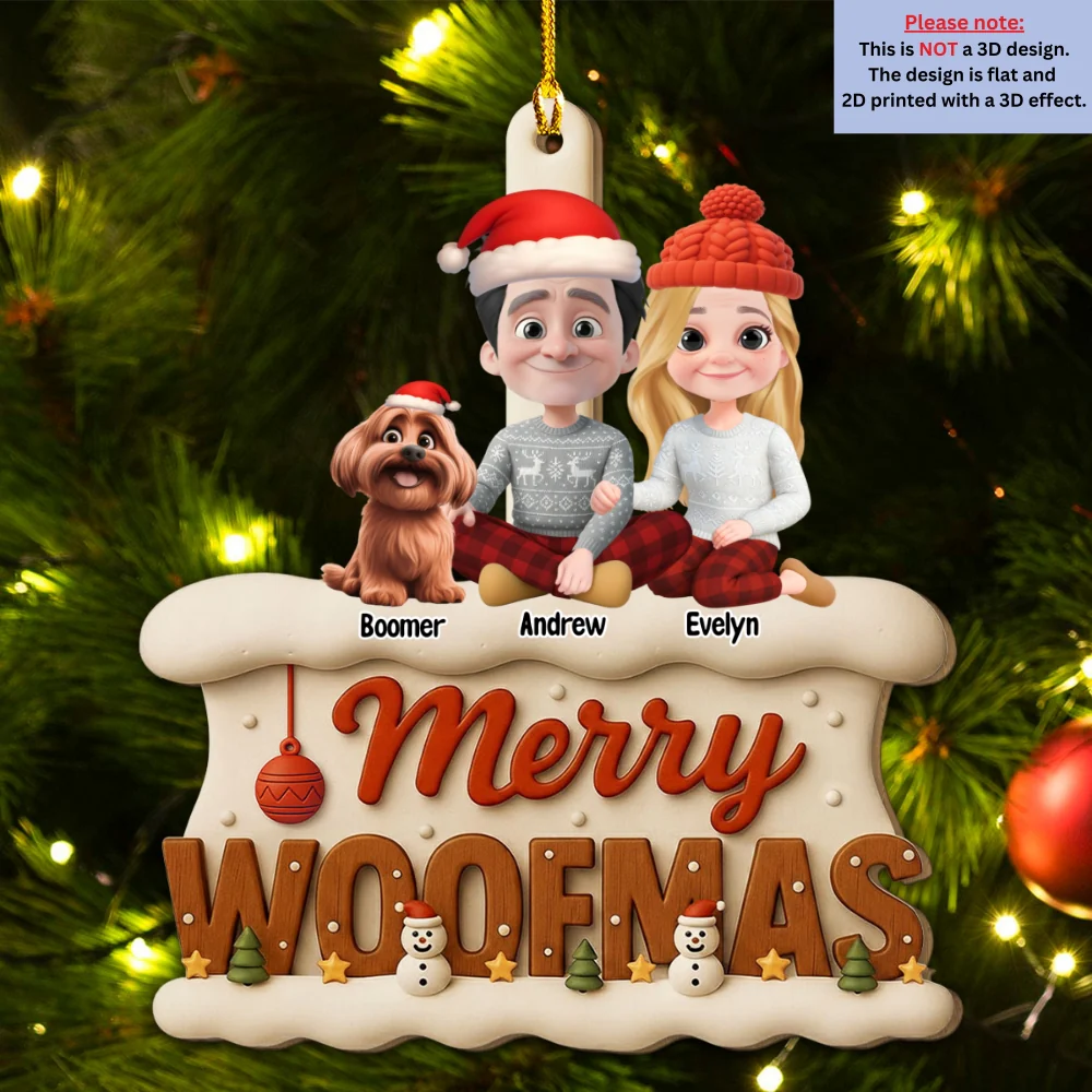 Just Want To Be Lazy - Personalized Custom 3D Effect Wood Ornament - Image 5