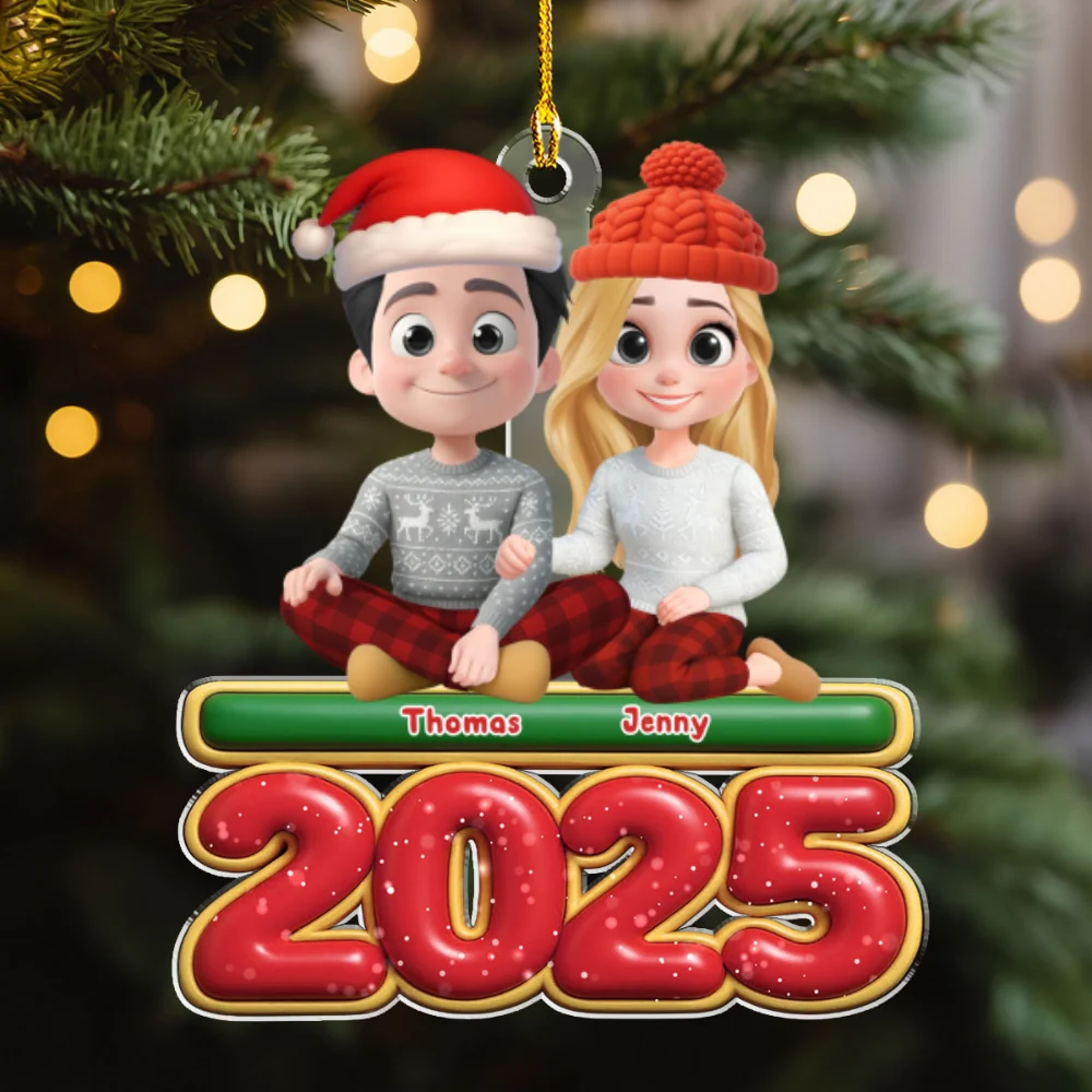 Just You And Me - Personalized Custom Acrylic Ornament - Image 7