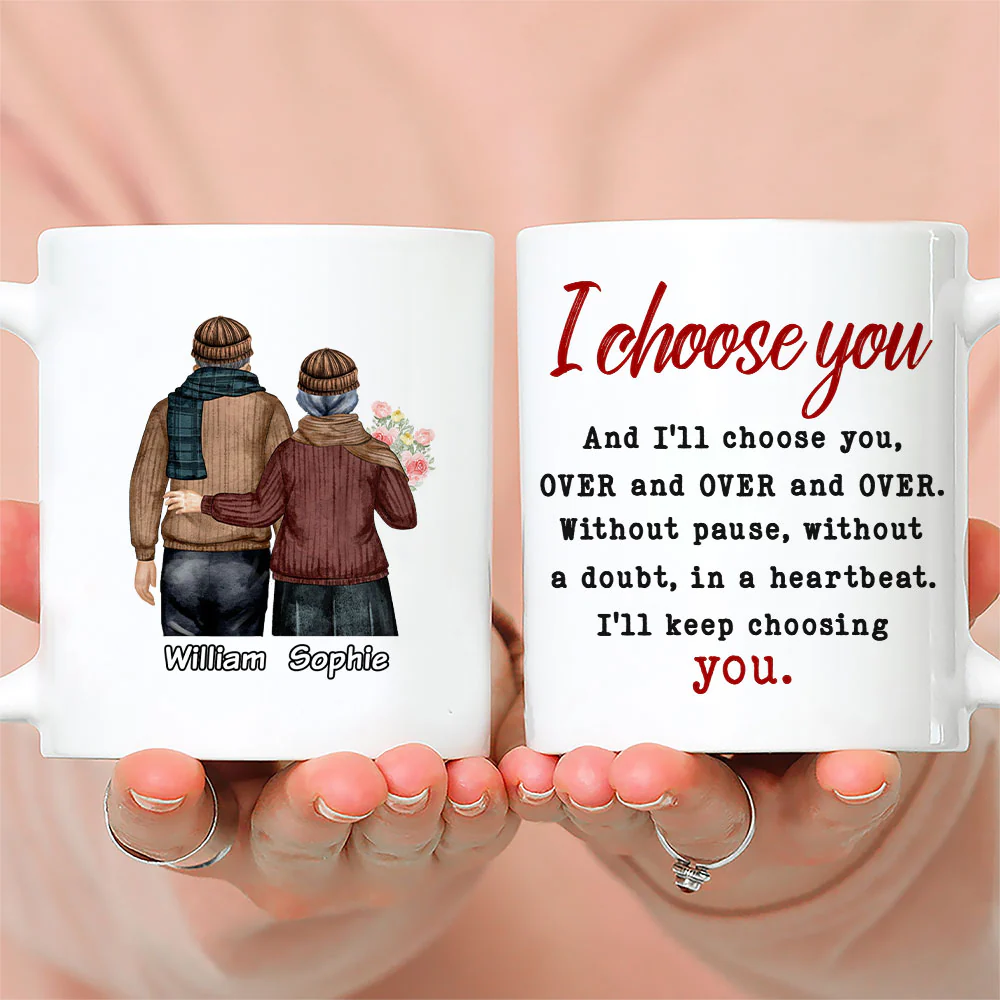 Keep Choosing You - Personalized Custom Coffee Mug - Image 2
