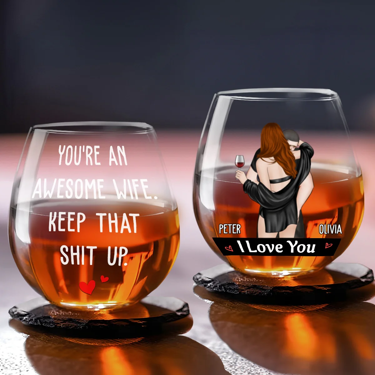 Keep That Shit Up Baby - Personalized Custom Wine Glass - Image 5