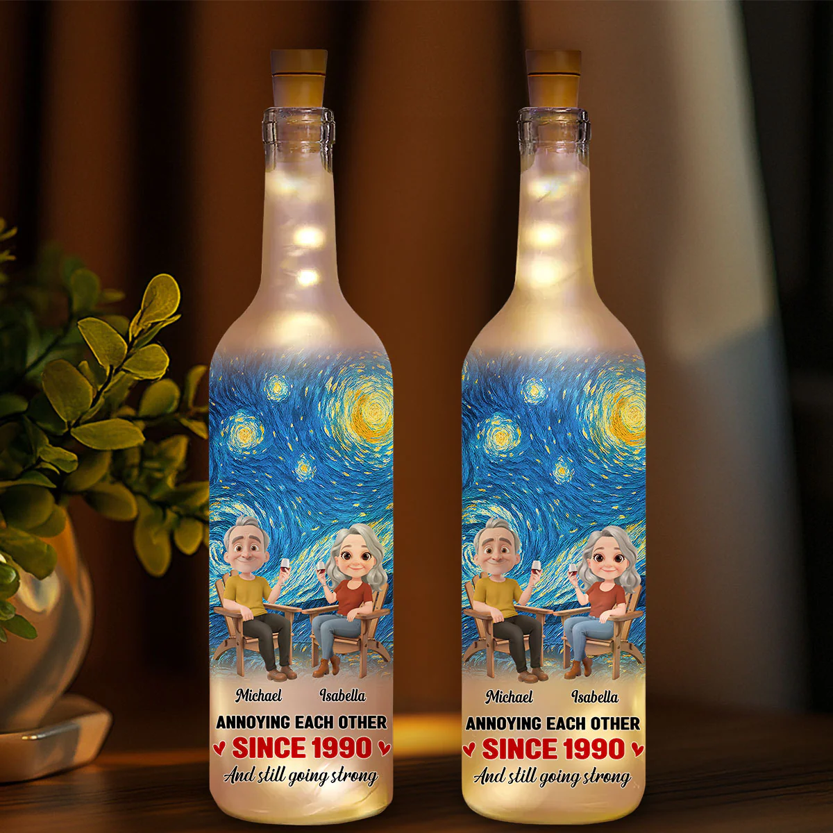 Keep This Love For Years - Personalized Custom Bottle Lamp - Image 2