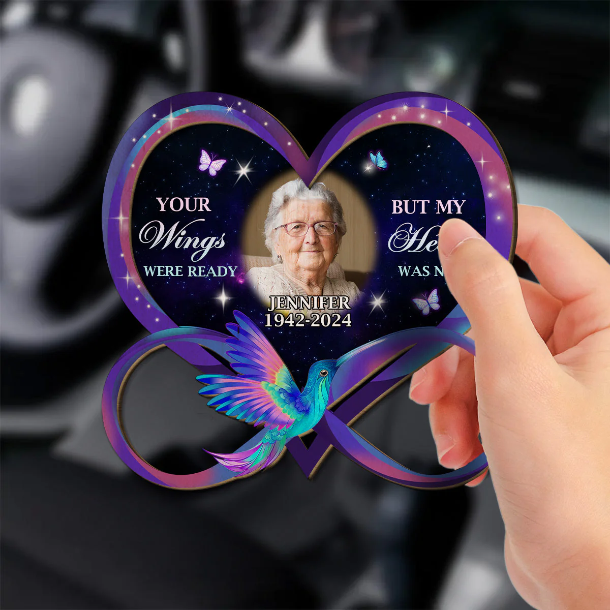 Keep You By My Side - Personalized Custom Car Visor Clip - Image 2