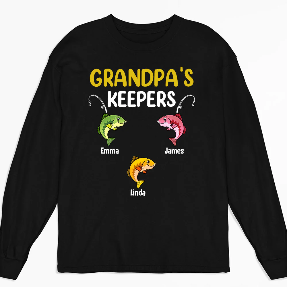 Keepers Of Grandpa - Personalized Custom Shirt - Image 2