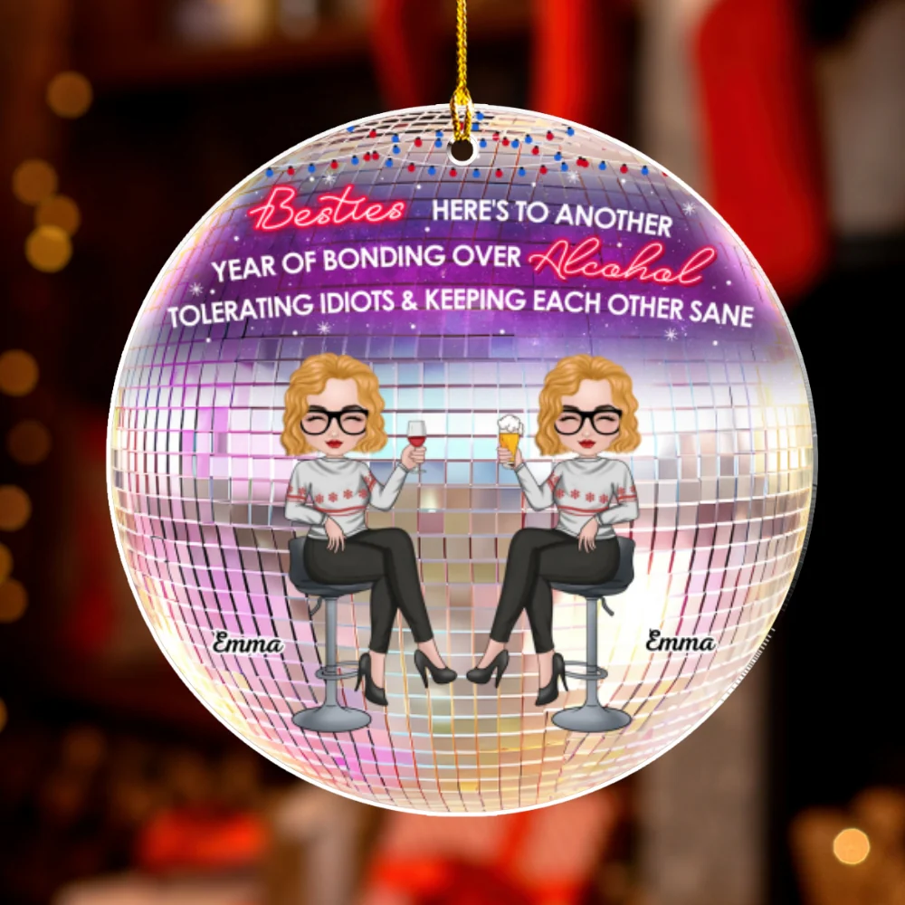 Keeping Each Other Sane - Personalized Custom Acrylic Ornament - Image 6