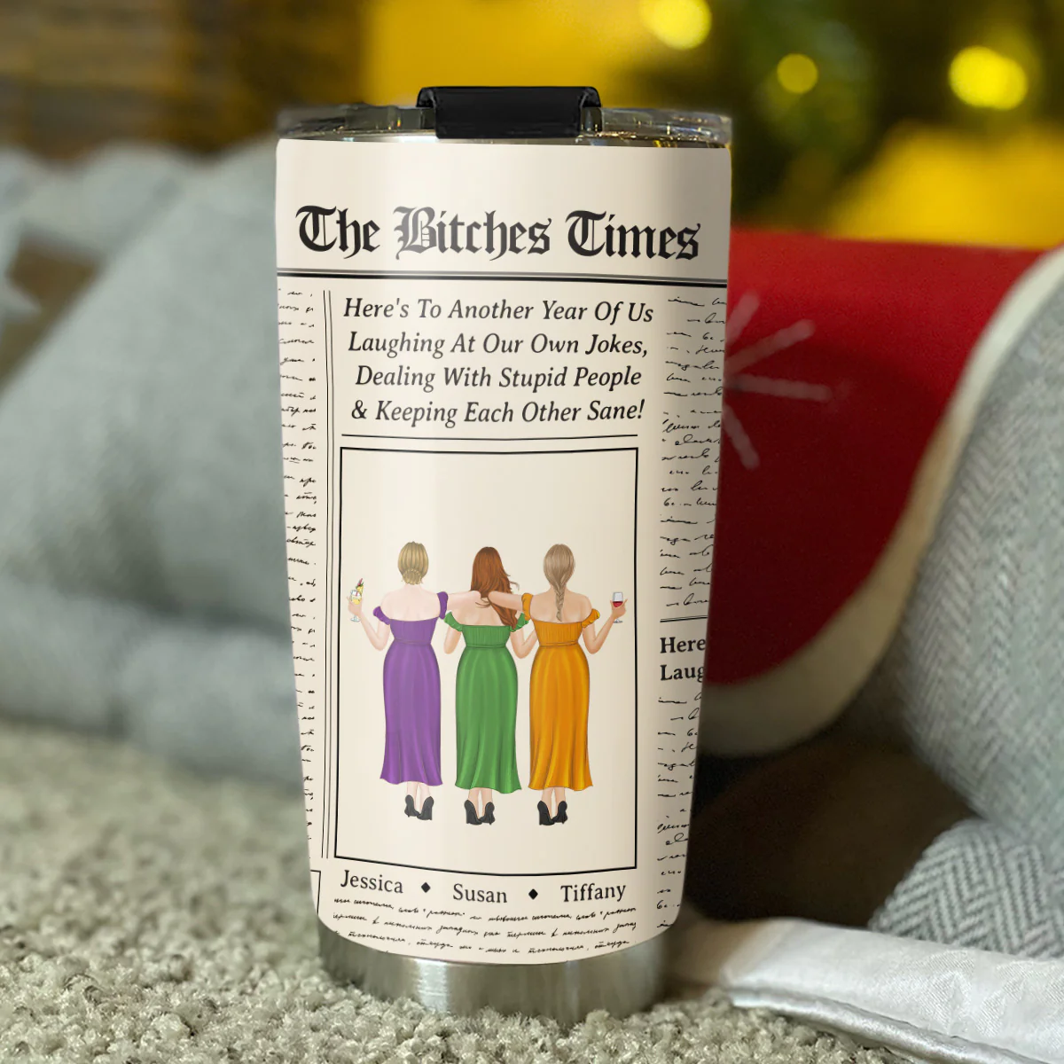 Keeping Each Other Sane - Personalized Custom Tumbler - Image 2