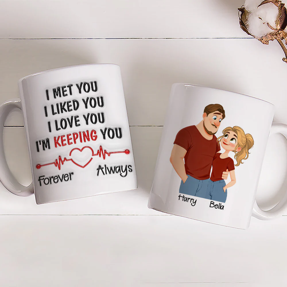 Keeping You Always - Personalized Custom 3D Inflated Effect Mug - Image 2