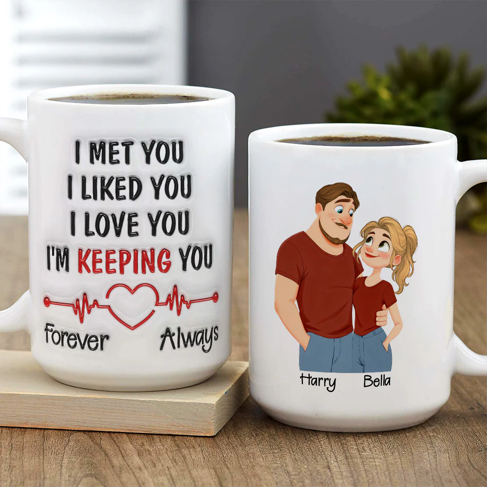 Keeping You Always - Personalized Custom 3D Inflated Effect Mug - Image 6