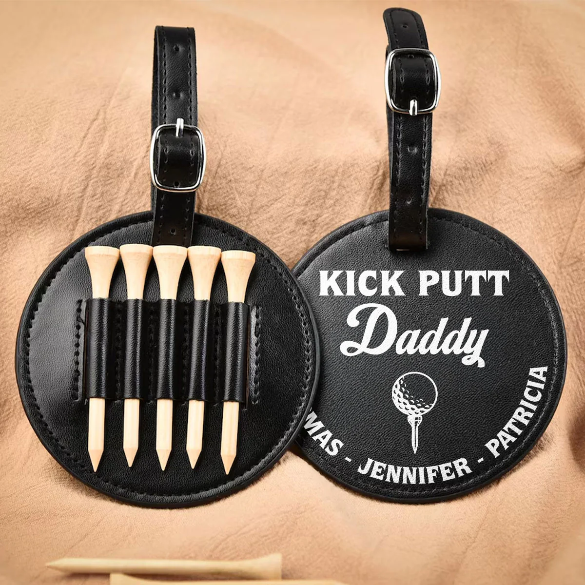 Kick Putt Daddy - Personalized Custom Golf Tee Bag - Image 7