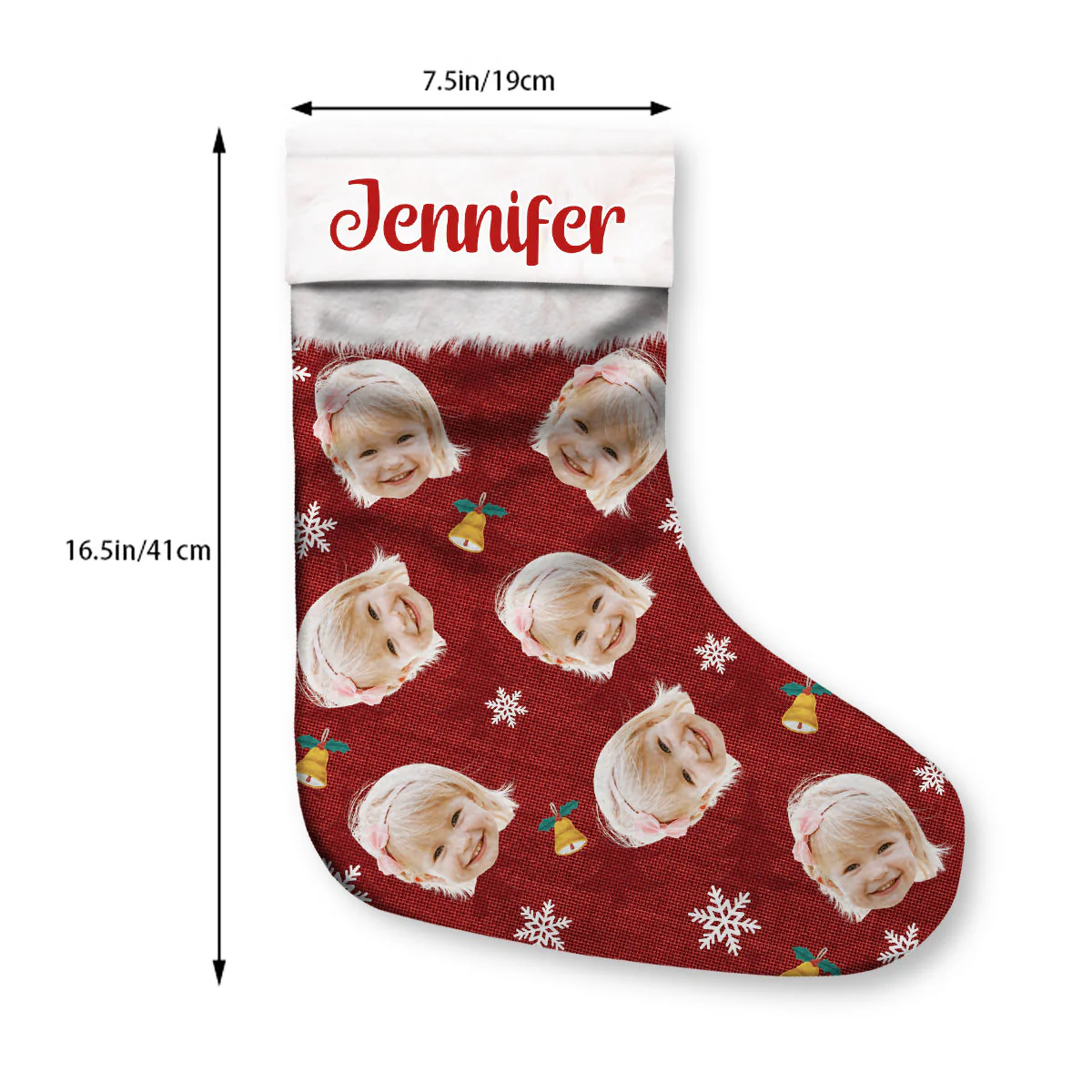 Kids Spoiled Here - Personalized Custom Christmas Stocking - Image 5