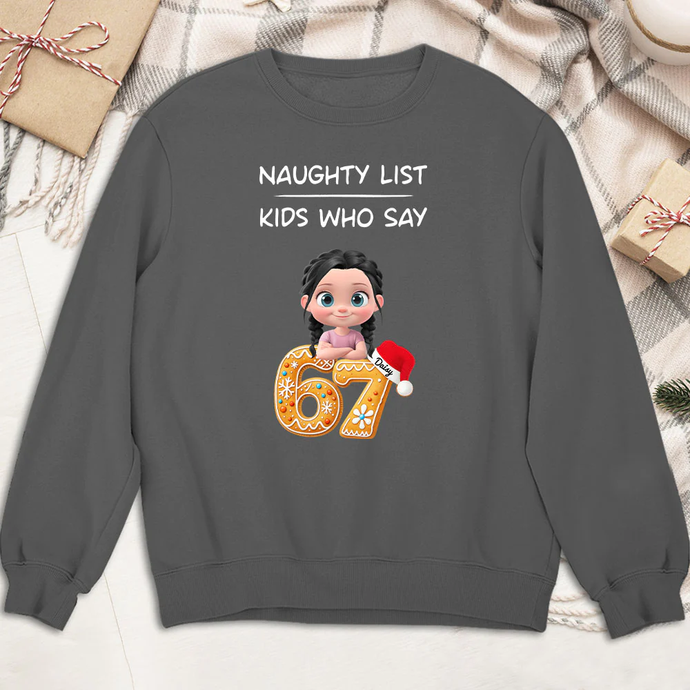 Kids Who Say 67 - Personalized Custom Shirt - Image 3