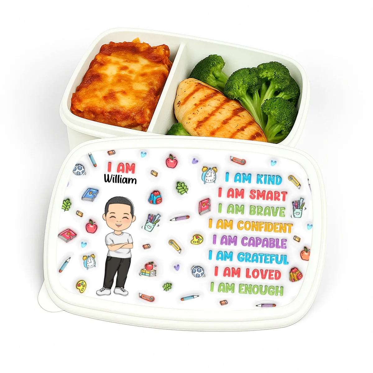 Kind Smart Loved - Personalized Custom Lunch Box - Image 5