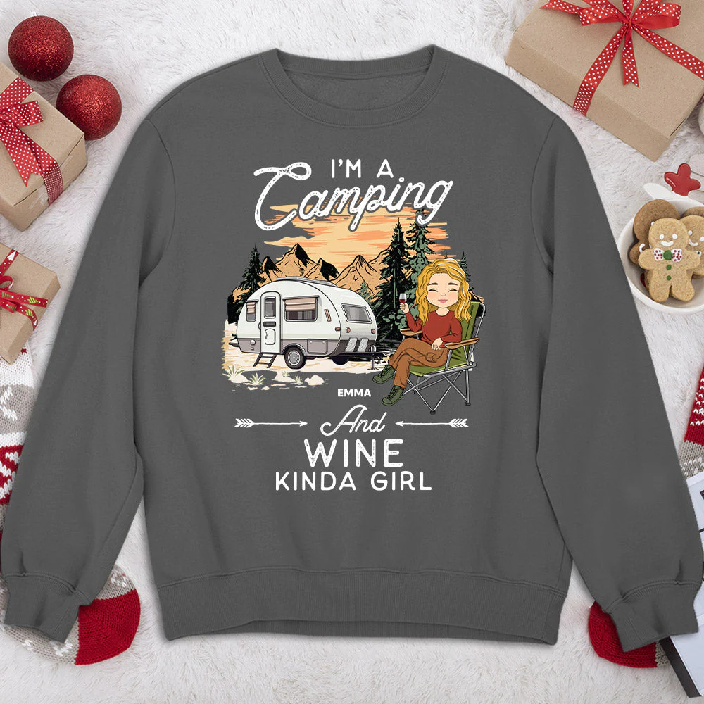 Kinda Girl - Personalized Custom Sweatshirt - Image 3