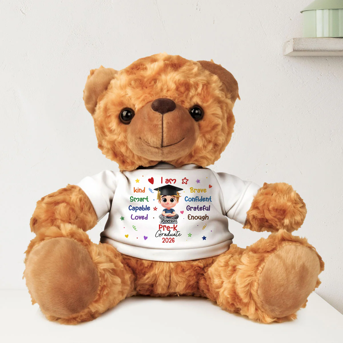 Kindergarten Graduate Gift - Personalized Custom Cuddle Bear - Image 2