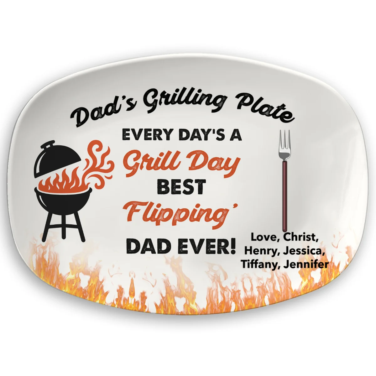 King Of The Grill - Personalized Custom Platter - Image 6