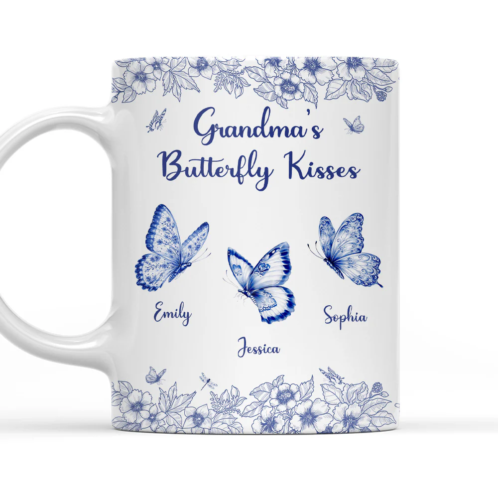 Kisses - Personalized Custom Coffee Mug - Image 2