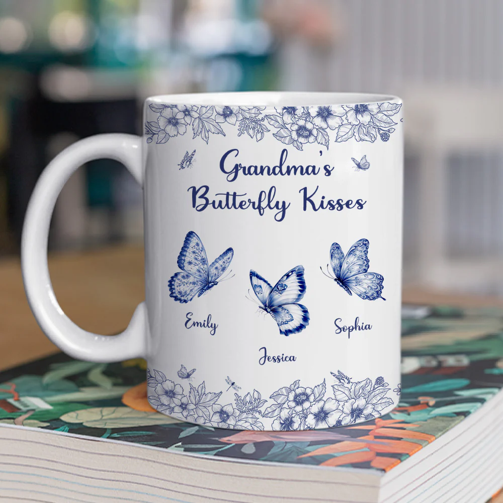 Kisses - Personalized Custom Coffee Mug - Image 3