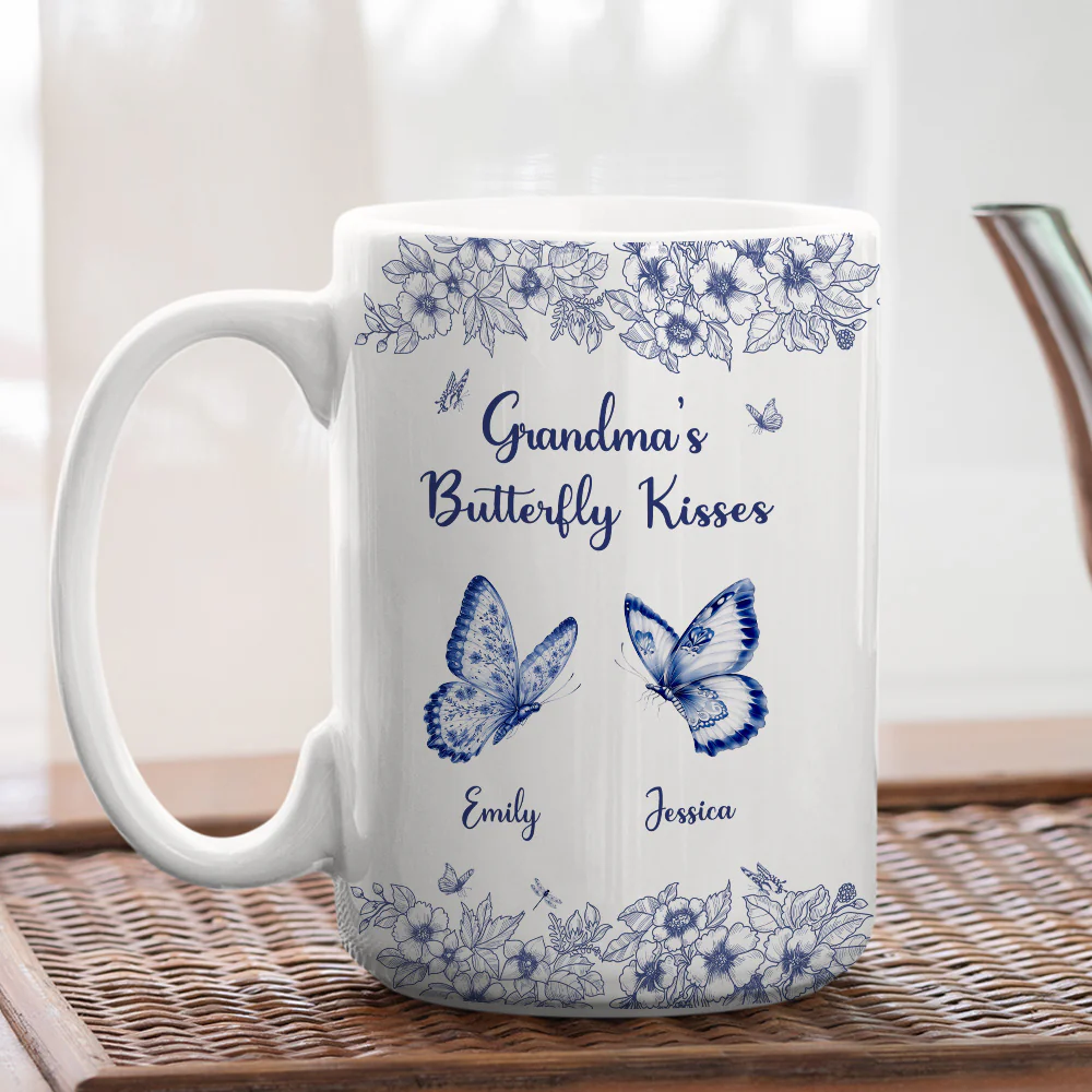 Kisses - Personalized Custom Coffee Mug - Image 5