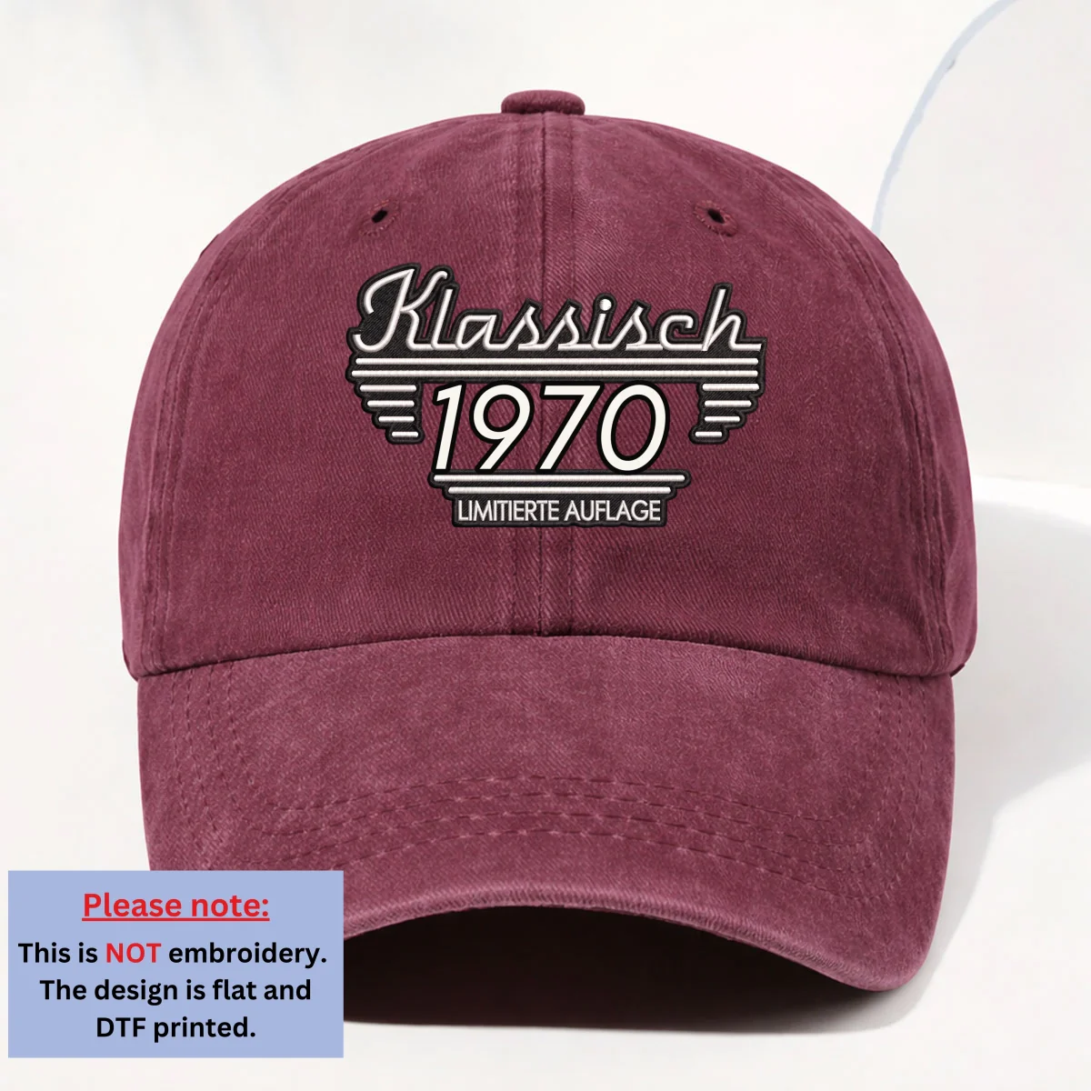 Klassische Edition - Personalisierte Vintage-Jeanskappe Im Used-Look - Image 9