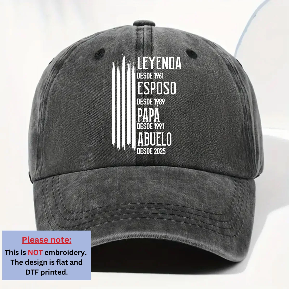 La Leyenda Original - Gorra Vaquera De Estilo Vintage Personalizada - Image 6