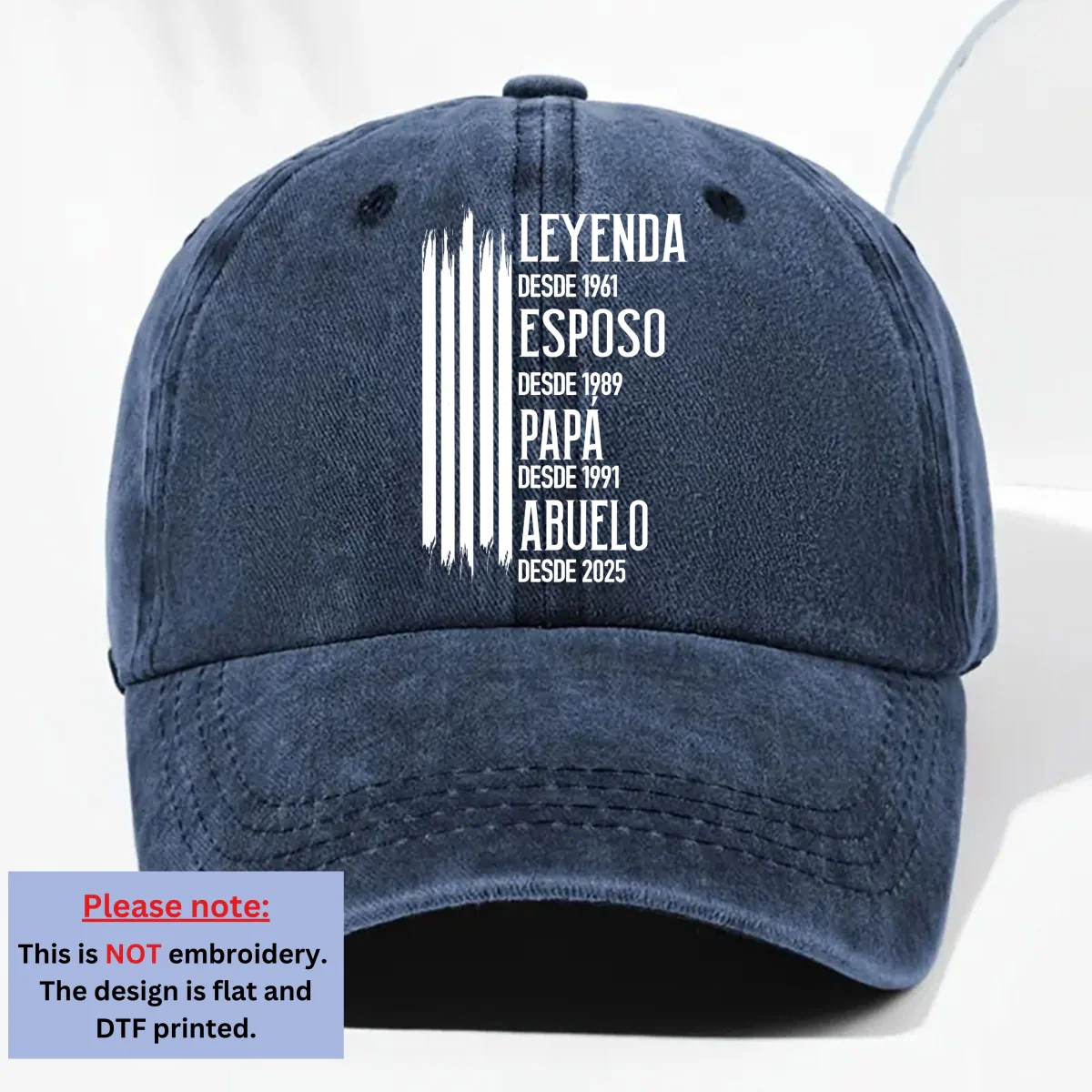 La Leyenda Original - Gorra Vaquera De Estilo Vintage Personalizada - Image 8